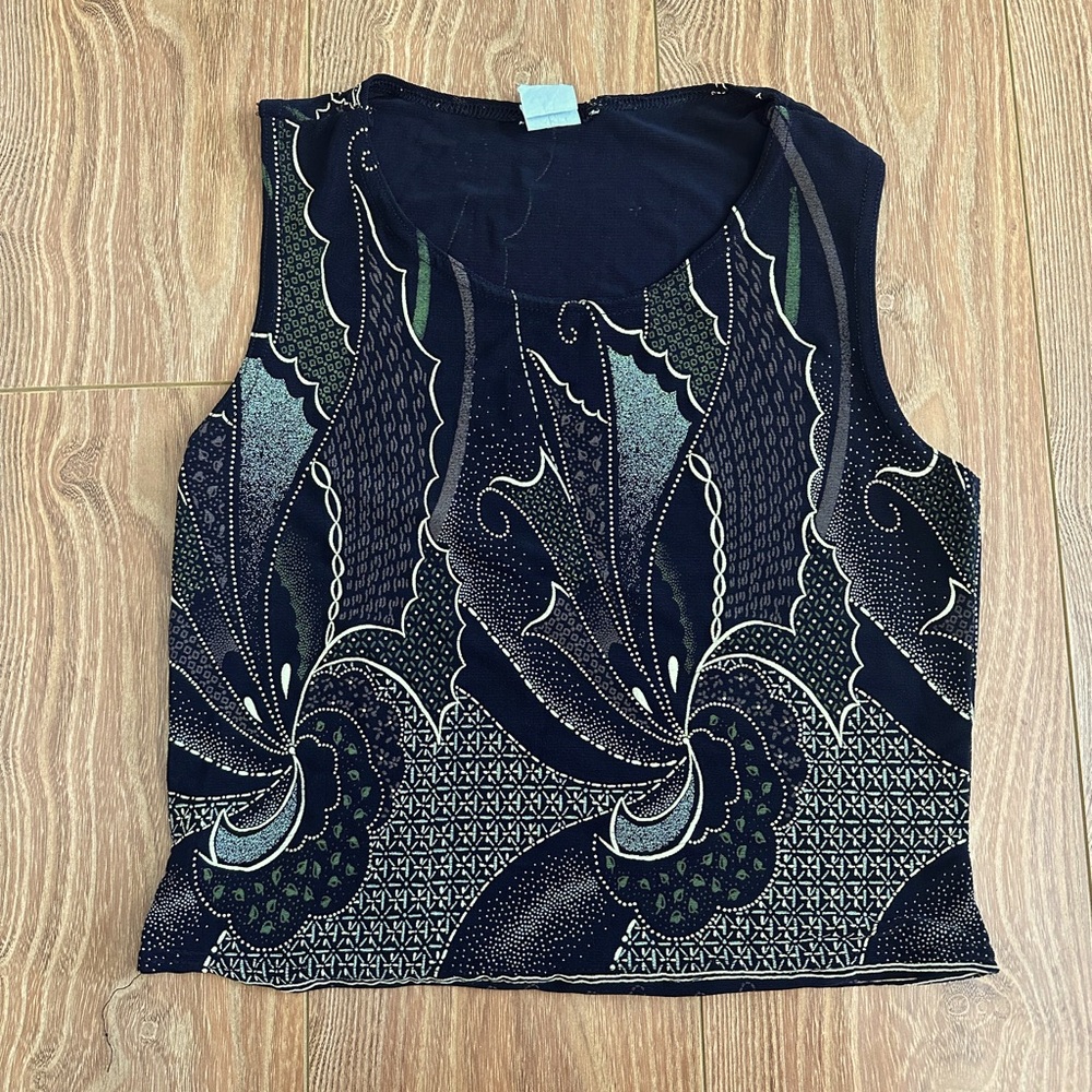Vintage Slinky Abstract Tank Top